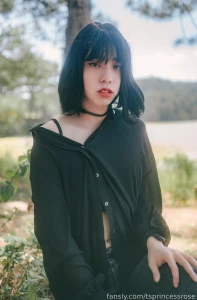 Getting some fresh air sissy asian trans femboy sfw part 1