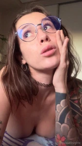 Tell me my love do you like the way my glasses look on me we can study