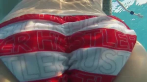 A little underwater booty shaking