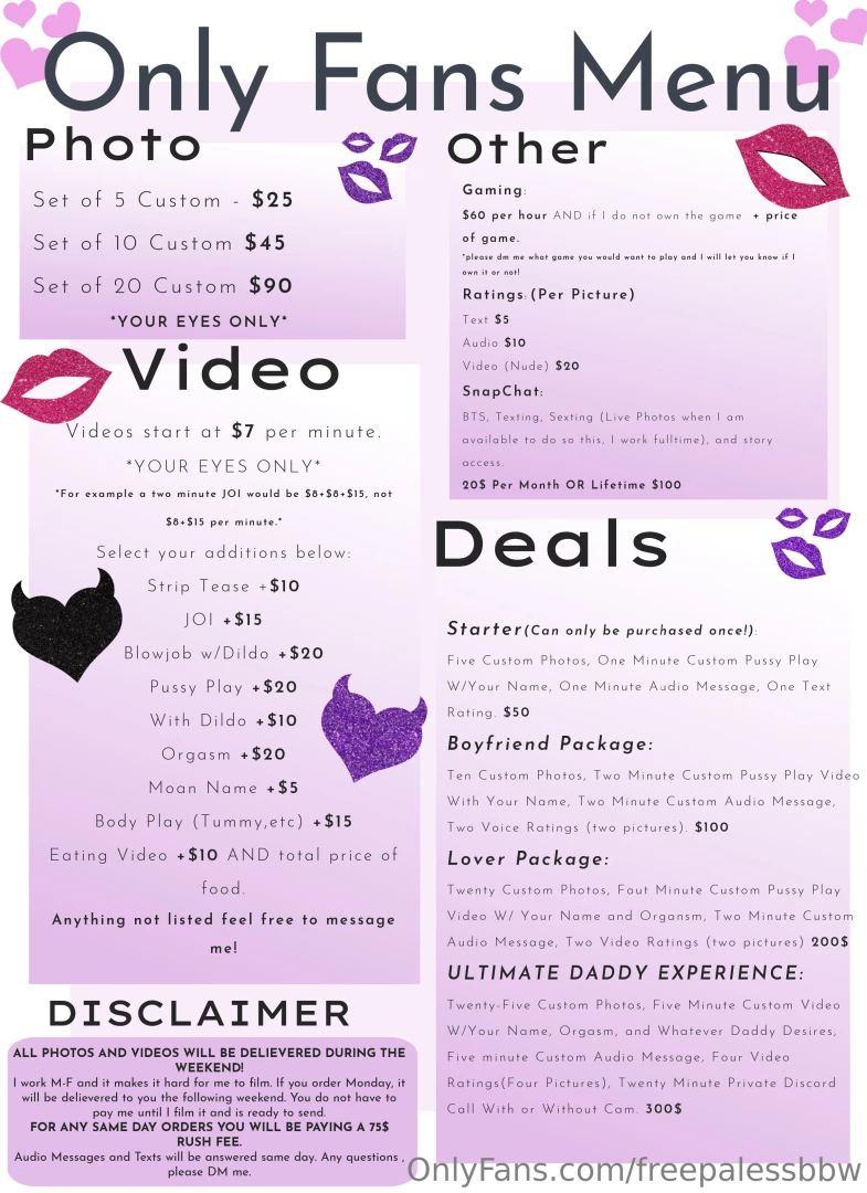 Im filming this weekend if you want a custom let me know asap also part 2 