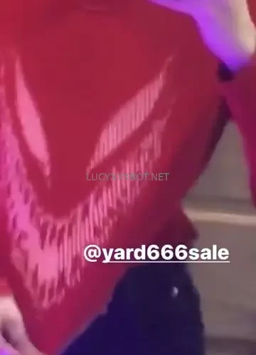 Slut wearing yard666sale 