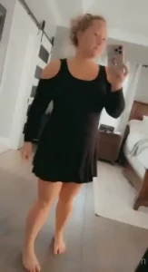 Do you think my dress is too short for dinner