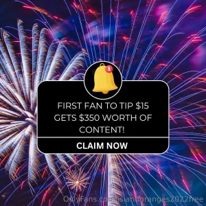 First fan to tip 15 gets 350 worth of content only for independence