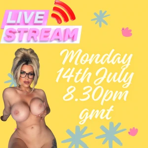Live show monday 14th july 8 30pm gmt one night only raw real