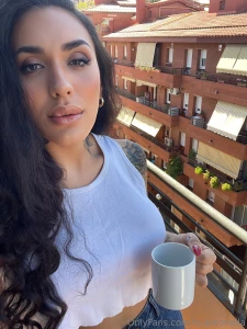 I start every morning with a warm-up and a cup of coffee and you