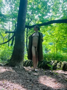 Swipe to get flashed in the woods