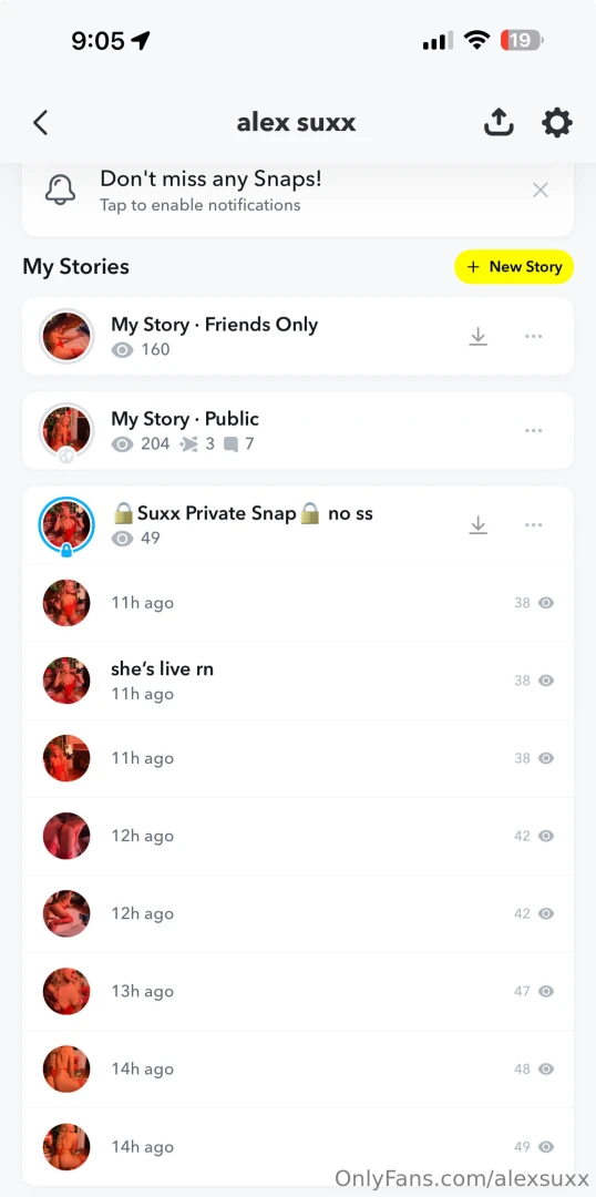 Hey my private snapchat story with savvysuxx and friends is 25 part 2 