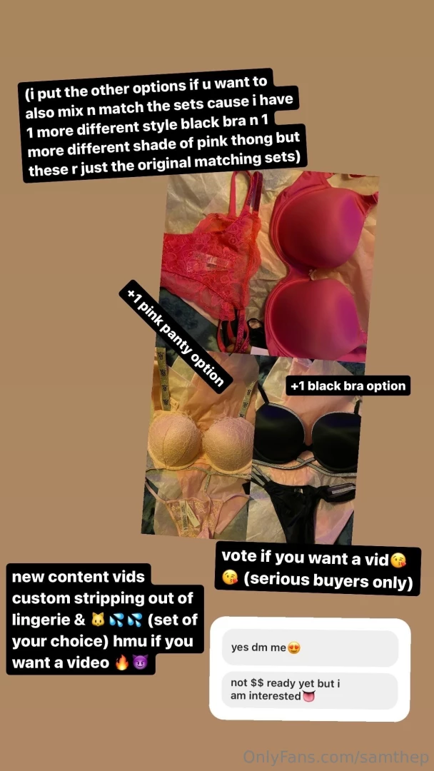 Tip 20 for new lingerie stripping vids sets listed on last slide dm me part 3 