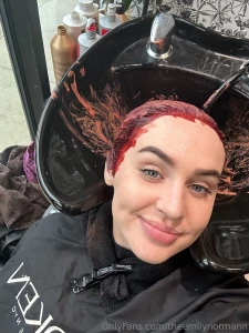 It was quiteeee the process getting that black hair dye out of my head