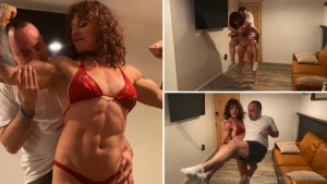 Muscle worship with lift and carry brand new video allowing one of my