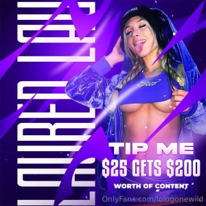 200 worth of content for the first fan that tips