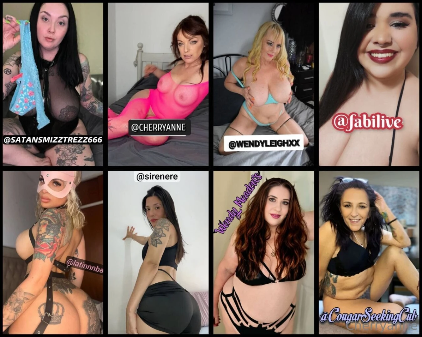 8h satansmizztrezz666 wendyleighxx cherryanne fabilive latinnnbabe 