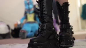 Gave my favourite boots a slobbery send off i ll miss these babies so