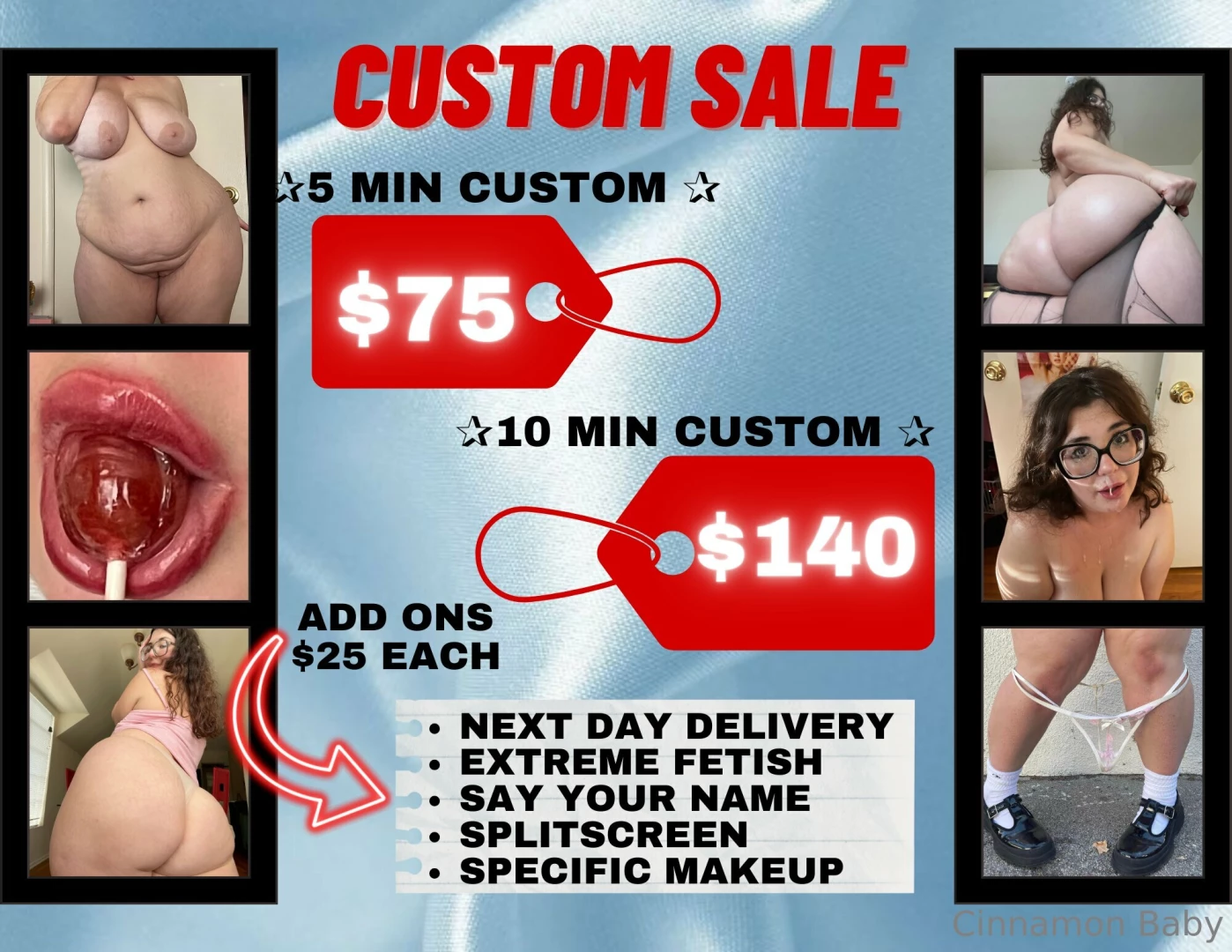 Custom sale tip and message me exactly what you want and i ll get it 