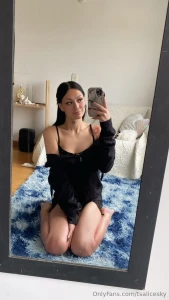 Was feeling cute in all black today part 1