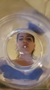 You little dump want to drink all the fluids out of me does my spit