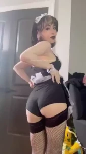 Uhh someone ordered a goth maid