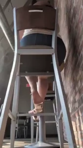 Oh i didn t see you behind my bar stool enjoy the tease