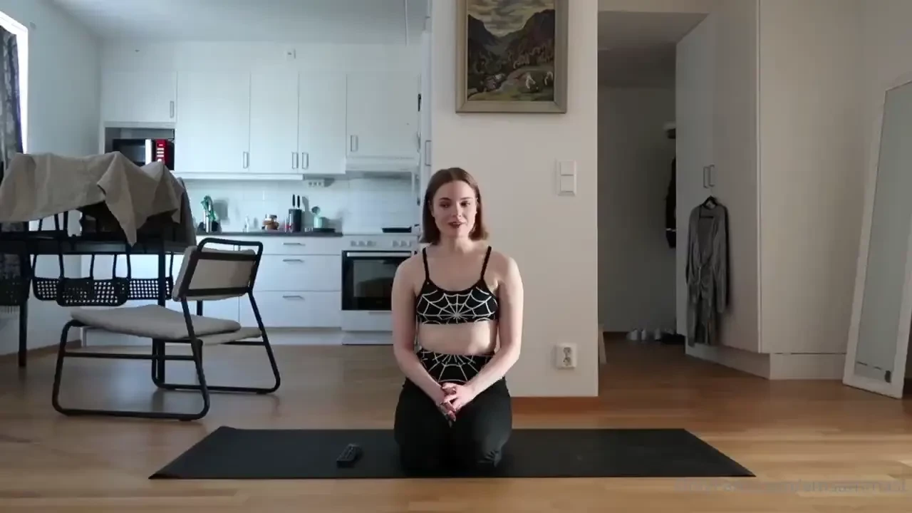 Naked yoga is 8min long 8 check ur messages to pay and unlock extra part 1 
