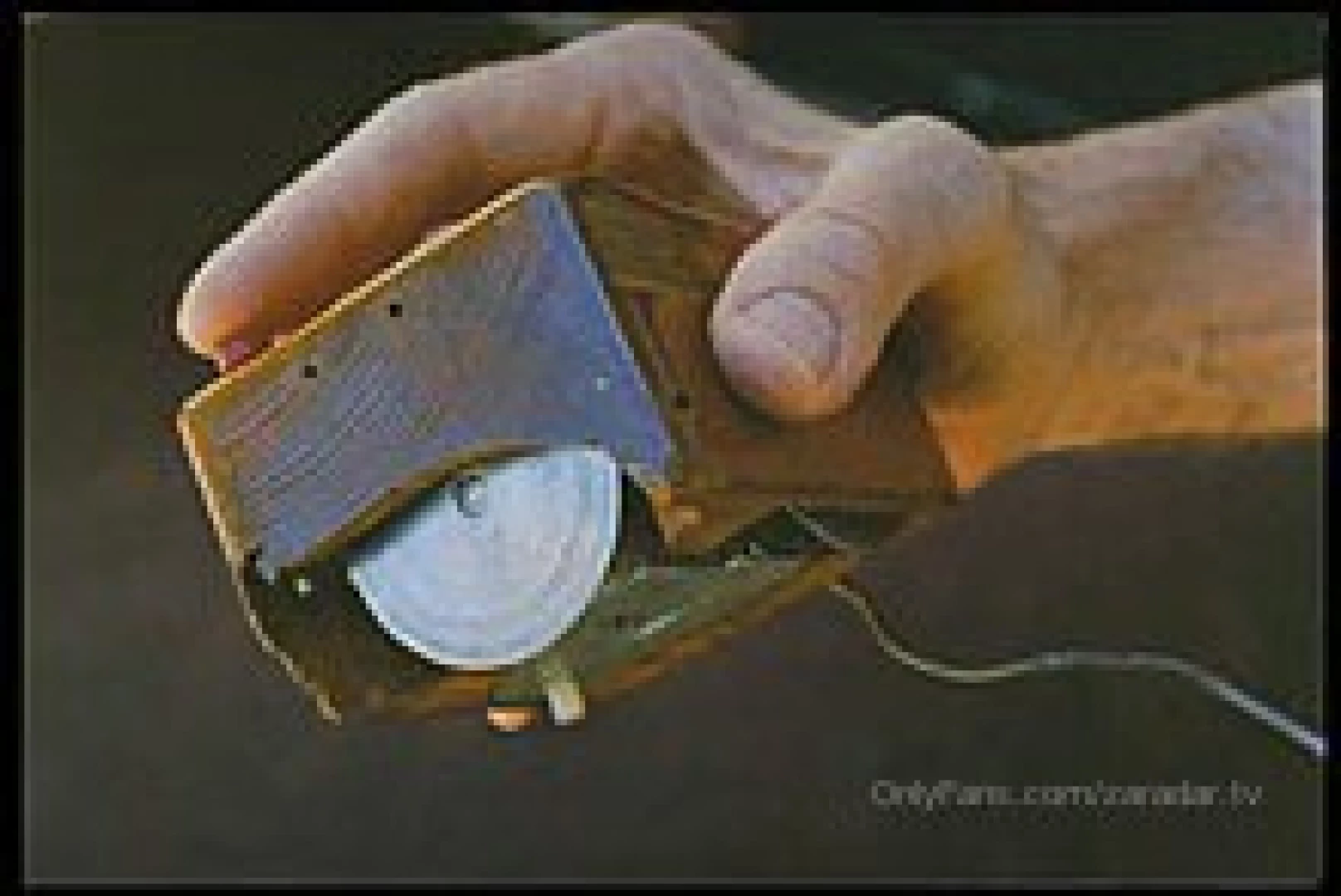 The first computer mouse was invented by douglas engelbart in 1964 it 