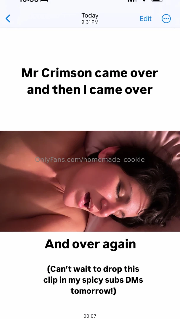 This clip is what s getting dropped into dms on my vip page later 