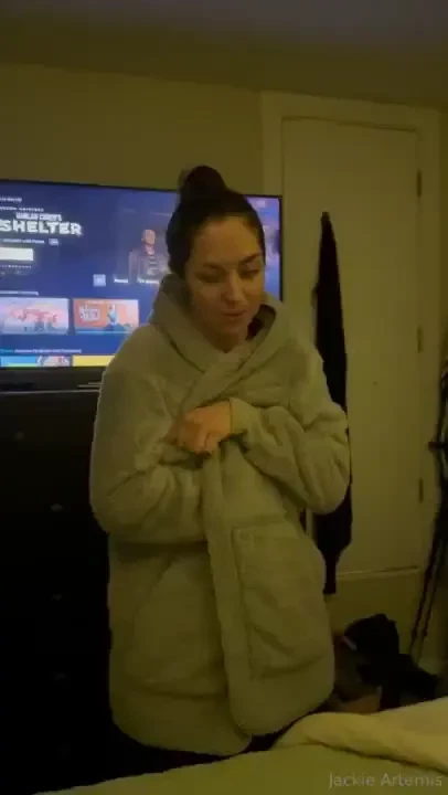 Getting jackie ready for bed pushing through the cold part - t jackie 