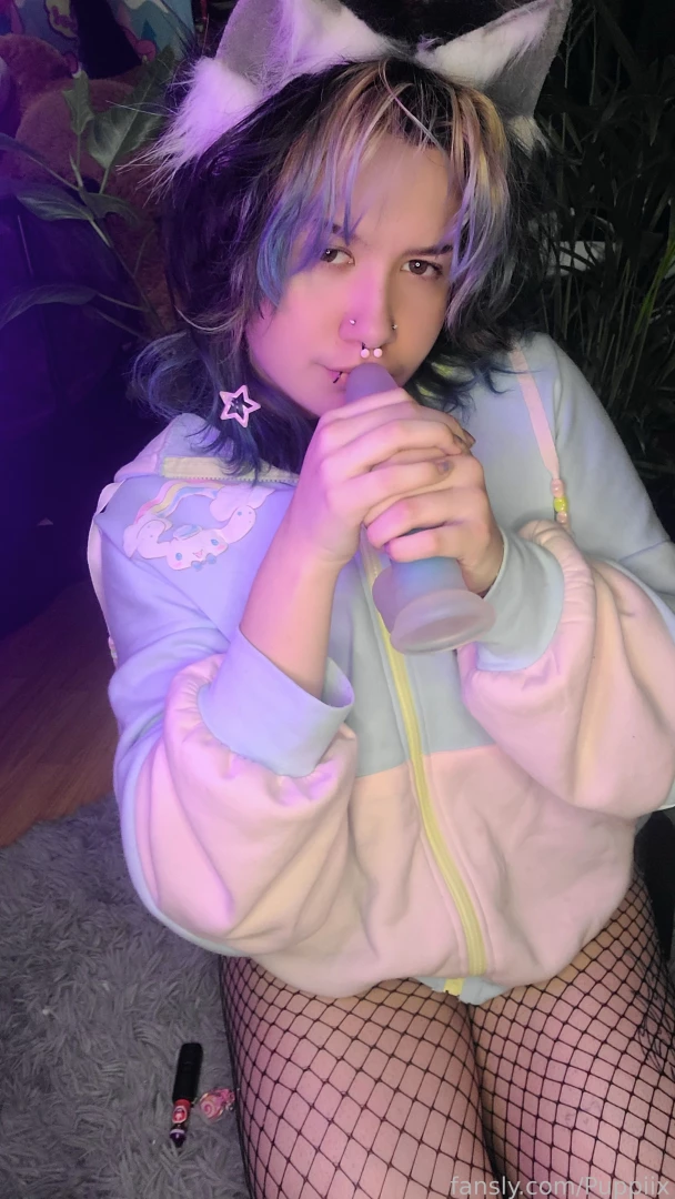 Desperate pup shows off his puppy parts puppyboy trans t4t ftm dogboy part 3 