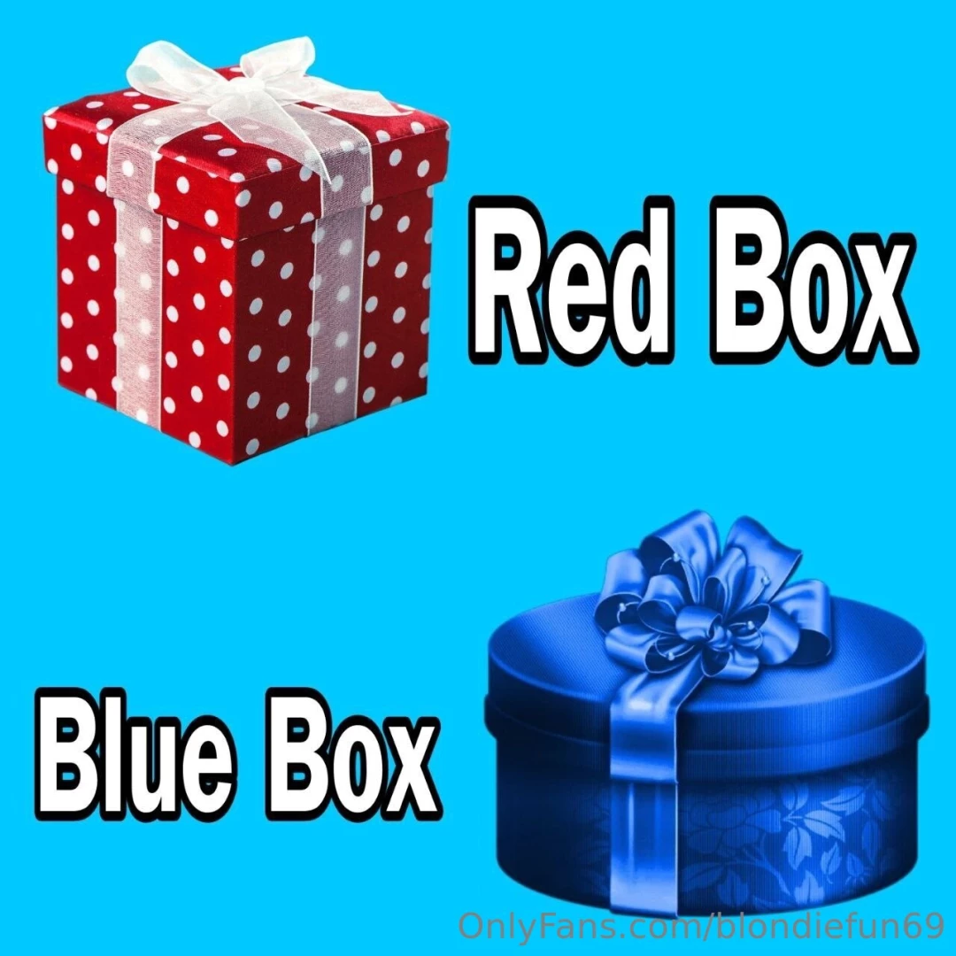Win a custom video red box blue box tip 5 to play and pick box 