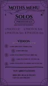 I m doing 20 off when you spend more than 20 on my premade menu hmu part 1