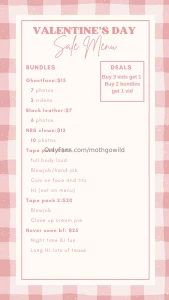 I m having a sale check it out my loves part 1