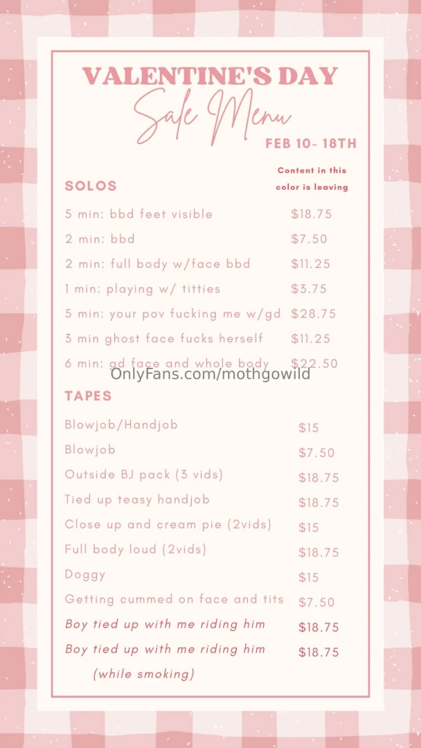 I m having a sale check it out my loves part 2 