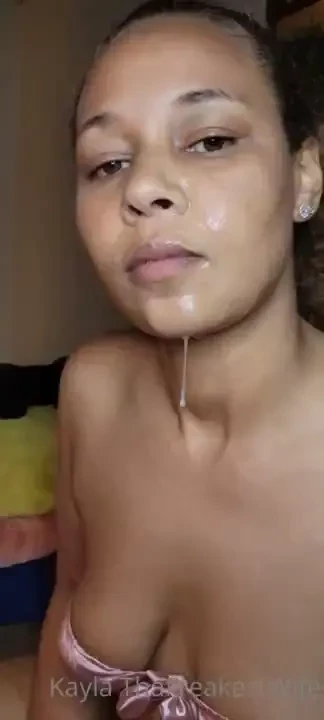 I think he left a mess all over my face 