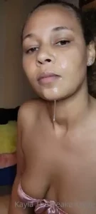 I think he left a mess all over my face