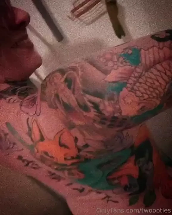 Missed my shower time tattoo tour message me shower 