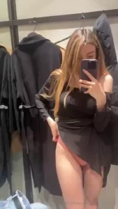Trying on black dresses i haven t found the one