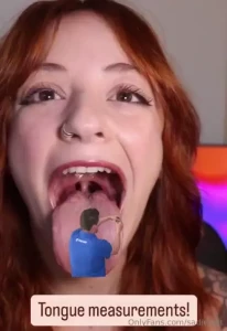 Do you want to know exactly how big my tongue is video available