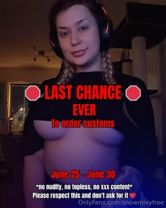 Only 2 days left to order a custom i will not be making any more