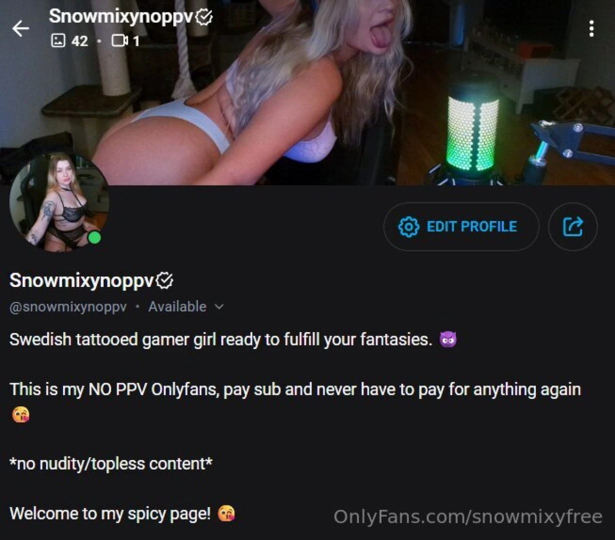 Hello everybody even though all the sad things happening with onlyfans 