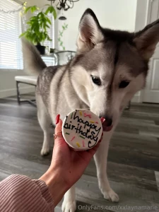 Not very demure but she loved her bday cake part 1