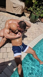 Poolside in the florida heat i blindfolded mike cuffed his wrists and part 2