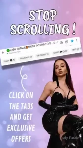 Stop scrolling check my tabs now