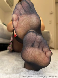 Sniff my hot soles in my black tights little foot boy