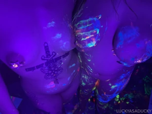 Painting with apple got a lil messy part 27