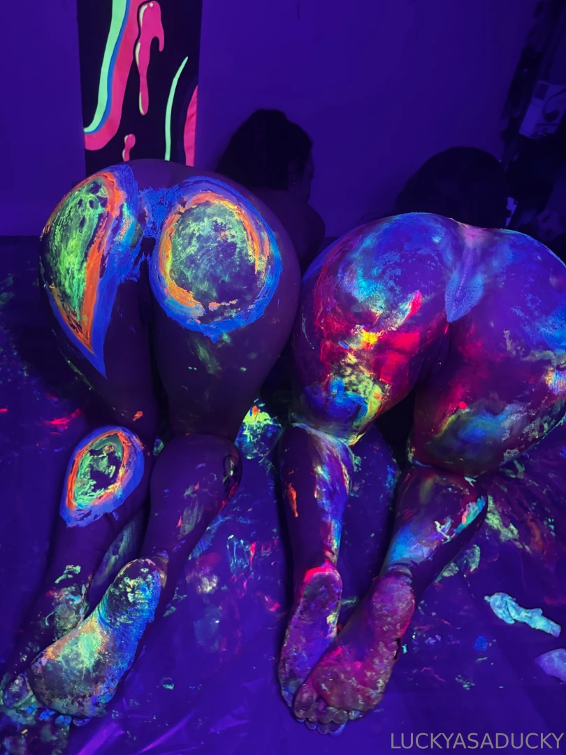 Painting with apple got a lil messy part 2 