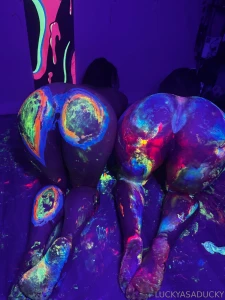 Painting with apple got a lil messy part 23