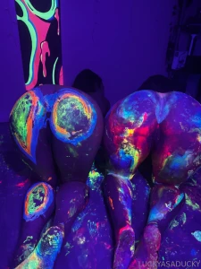 Painting with apple got a lil messy part 11