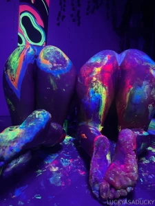 Painting with apple got a lil messy part 10