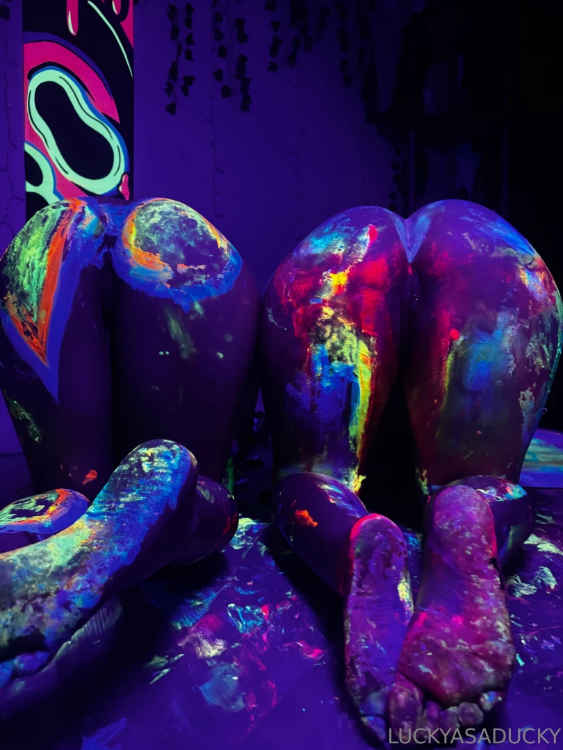 Painting with apple got a lil messy 