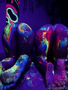 Painting with apple got a lil messy part 4