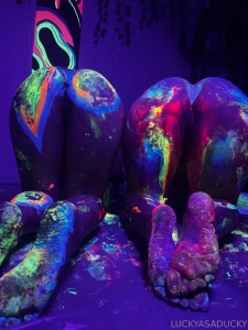 Painting with apple got a lil messy part 24